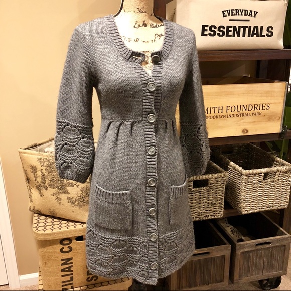 H&M Sweaters - H & M Gorgeous Sweater Cardigan / Dress Sz S